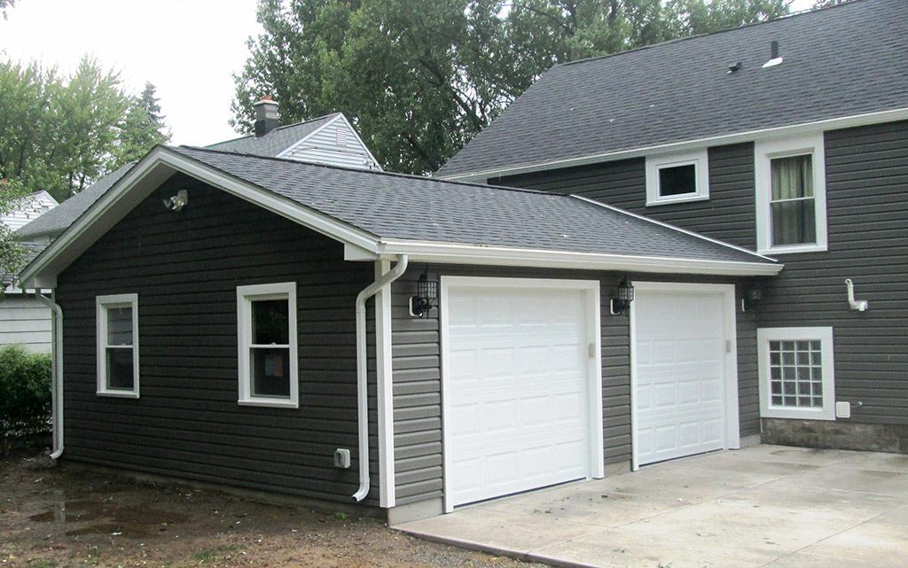 Two Car Connected Garage Remodel by Ivy Lea Construction